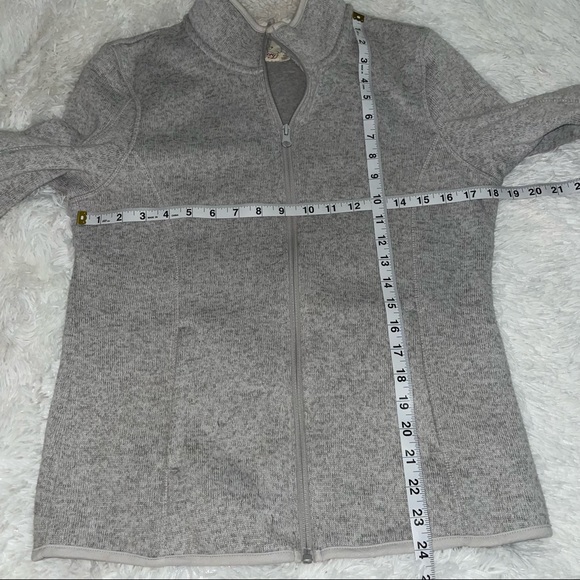 - Faded Glory jacket women’s size small 4/6 light heather gray zip fleece - Picture 9 of 10